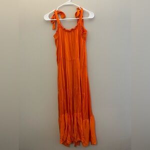 FRNCH Orange Maxi Dress